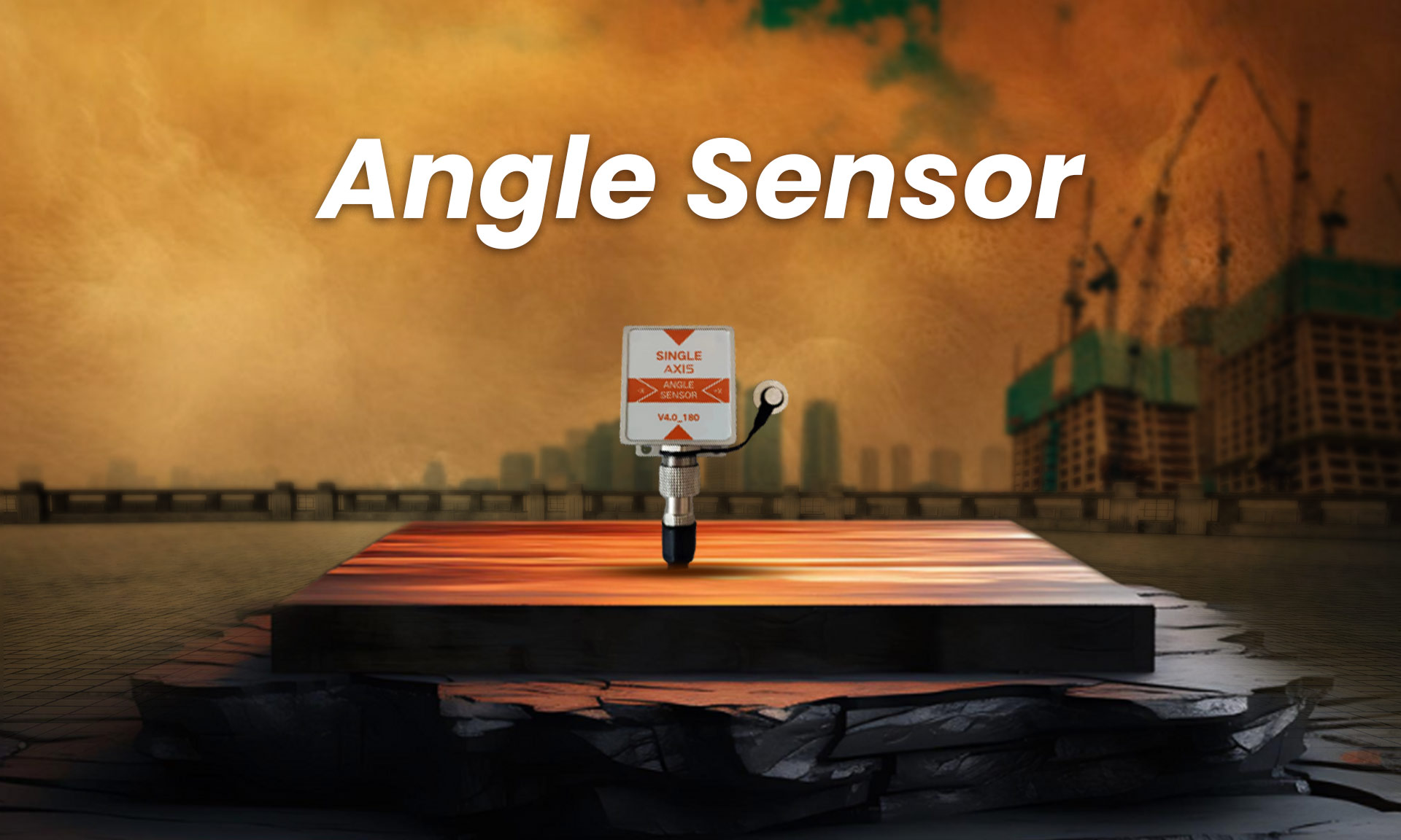 Angle sensor for precise measurement of rotational angles, ensuring accurate alignment and positioning in machinery and equipment