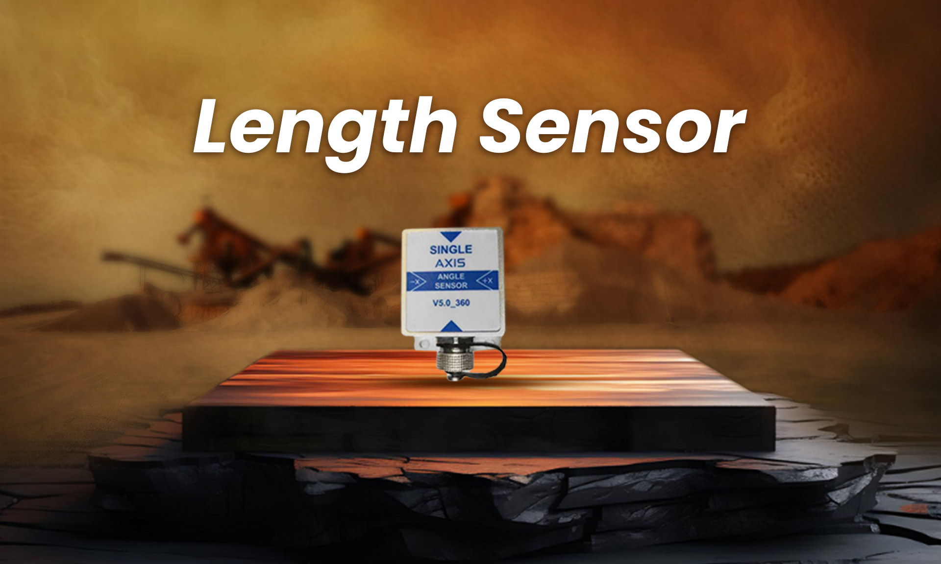 Length sensor for accurate measurement of distances, ensuring proper alignment and positioning in machinery and equipment.